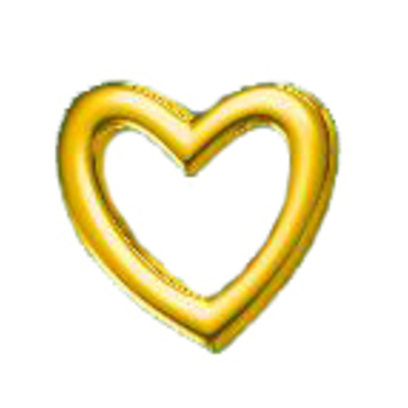 18K Gold Heart