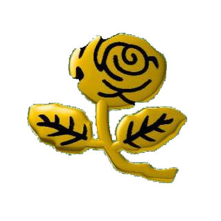 18K Gold Rose with stem